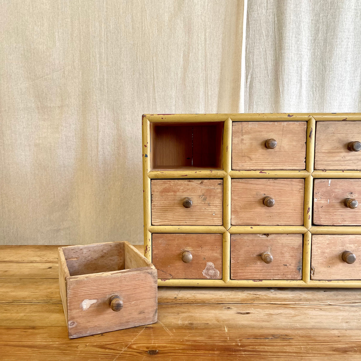 Vintage Bank of Drawers - #2350