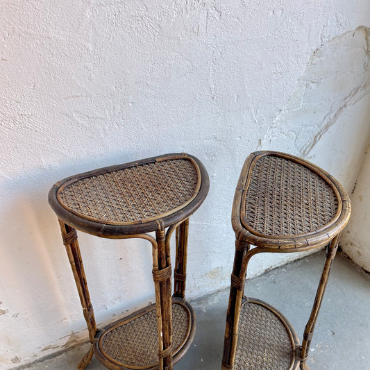 Pair of Vintage Side Tables/Plant Stands - #2094