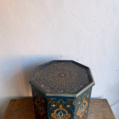 Moroccan Painted Side Table - #2039