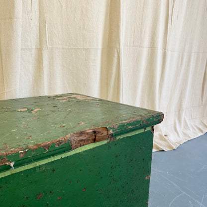 Antique Pine Painted Blanket Box - #2320