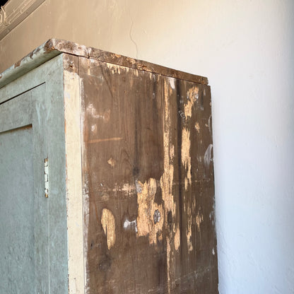 Antique Pine School Cupboard -#1446