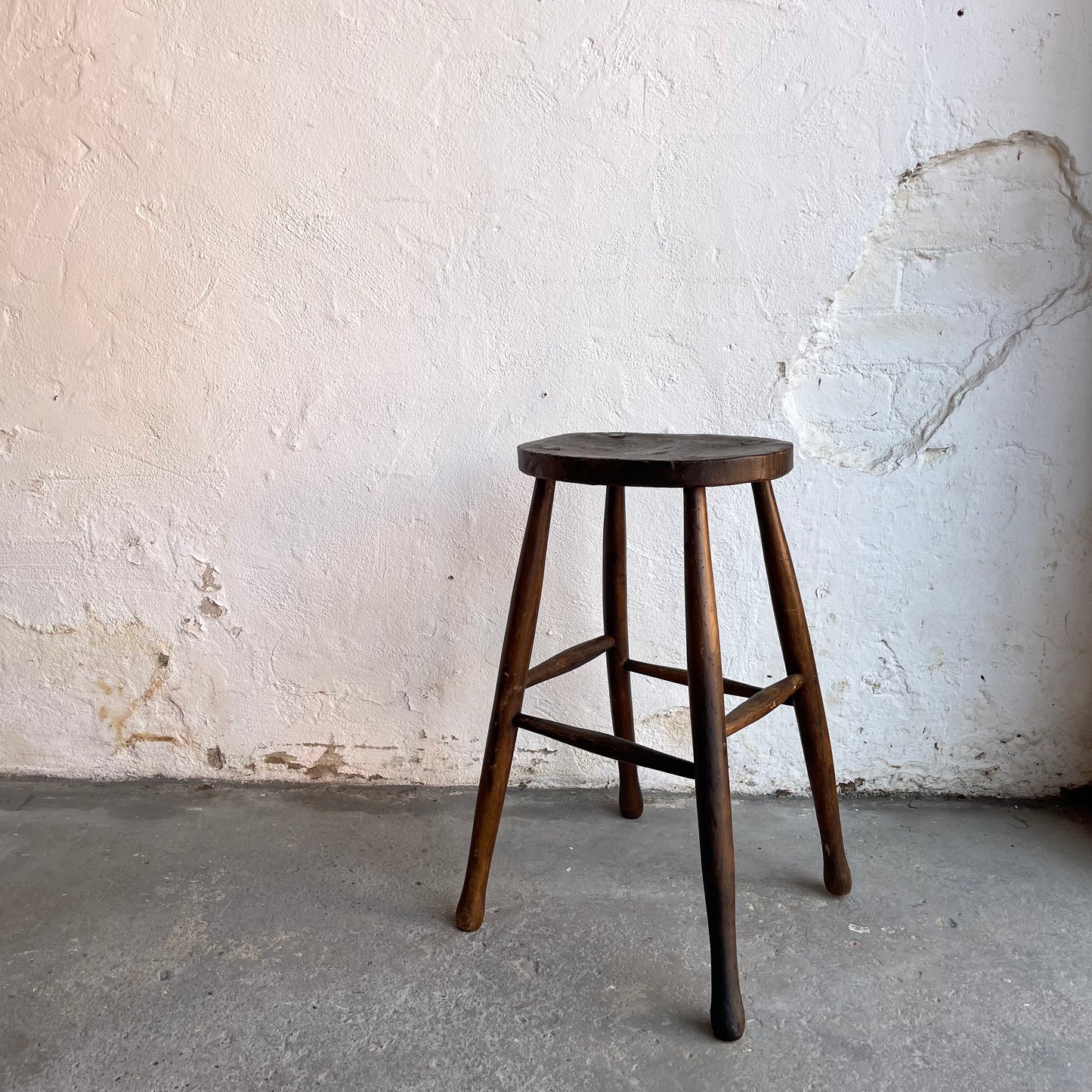 Antique Tall Stool - #2130