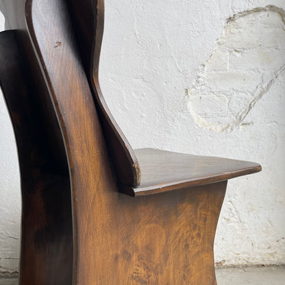 Set Of Six Vintage Elm Chairs - #2106