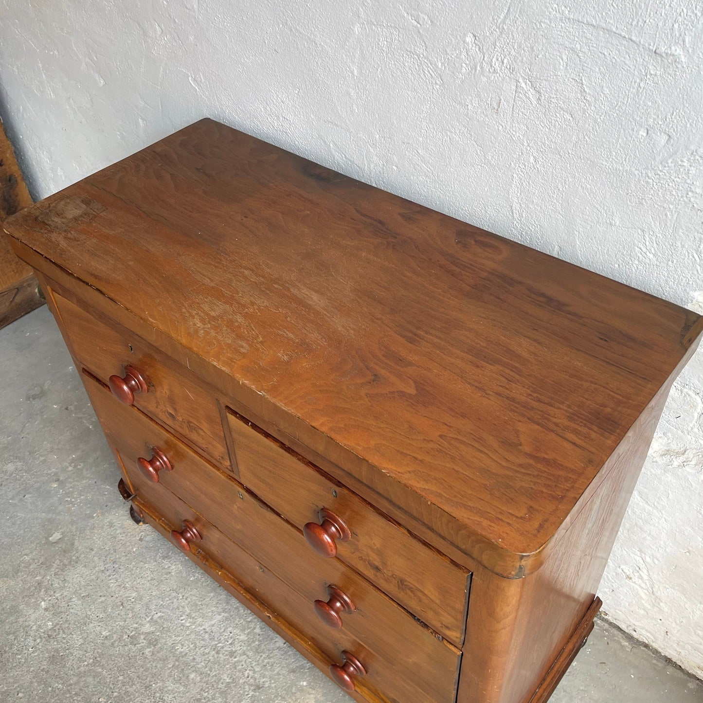 Antique Pine Chest Of Drawers -#1832