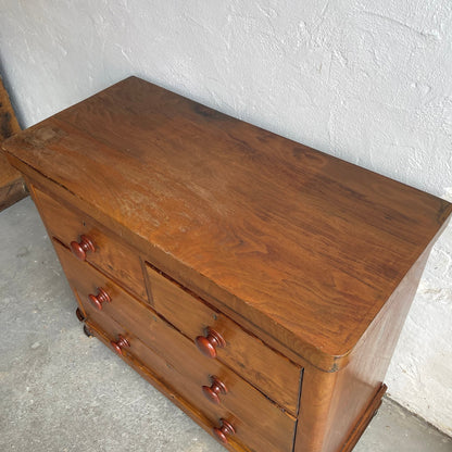 Antique Pine Chest Of Drawers -#1832