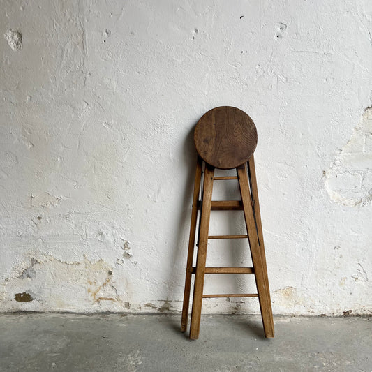 Antique Ladder Atlas Stool - 2097