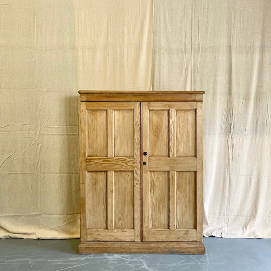 Antique Pine School Cupboard - #2289