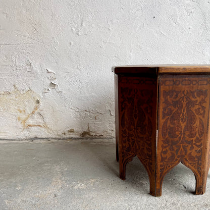 Victorian Pokerwork Table - #1708