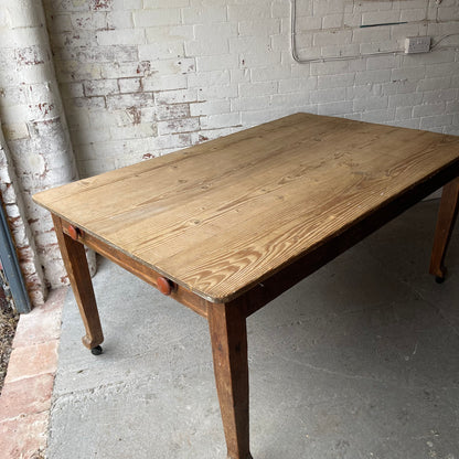 Antique Pine Table - #1958