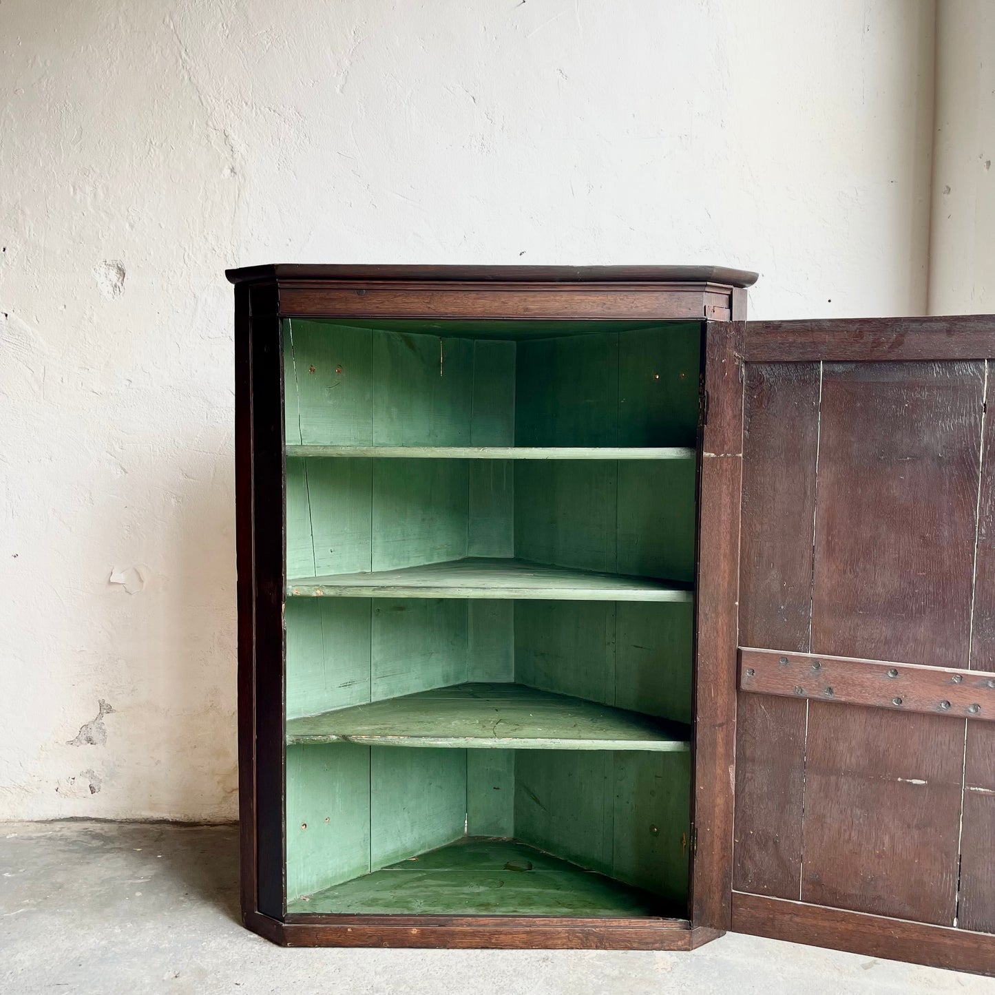 Antique Victorian Corner Cupboard -#1204