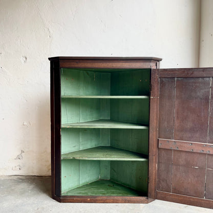 Antique Victorian Corner Cupboard -#1204
