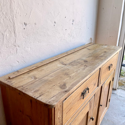 Unrestored Antique Pine Dresser Base -#1552