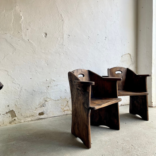 Vintage Elm Armchairs - #1865