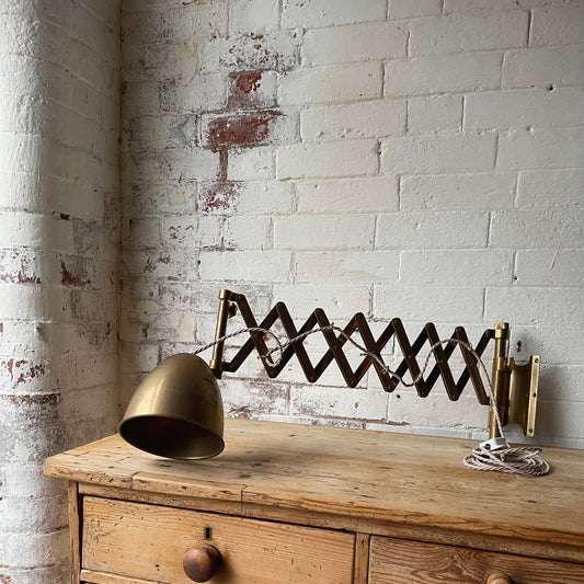 Vintage Brass Scissor Lamps - #1534