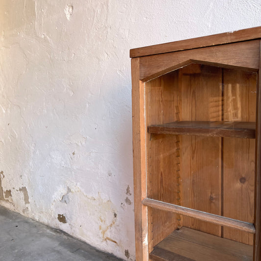 Antique Pine Glazed Cabinet - #2117