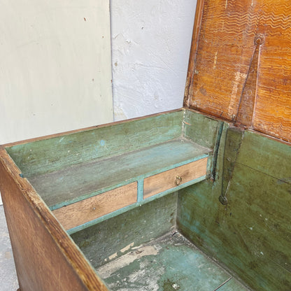 Antique Scumble Painted Blanket Box - #2027