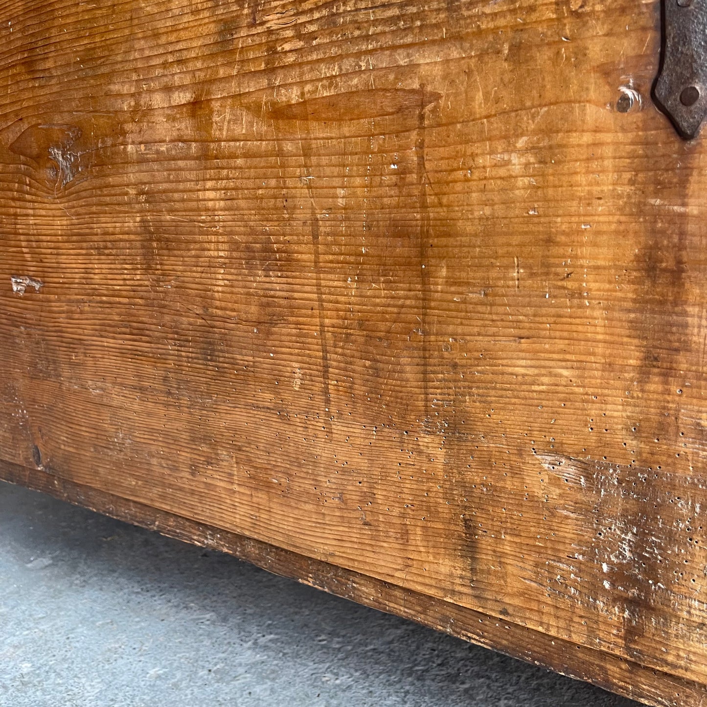 Antique Pine Painted Blanket Box - #1788