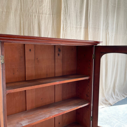Antique Pine Glazed Cabinet - #2192f