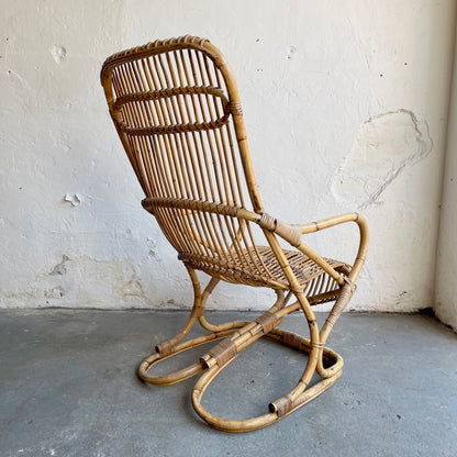 Vintage Italian Bamboo Armchair - #1099