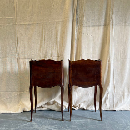 A Pair Of French Bedside Drawers - #2332