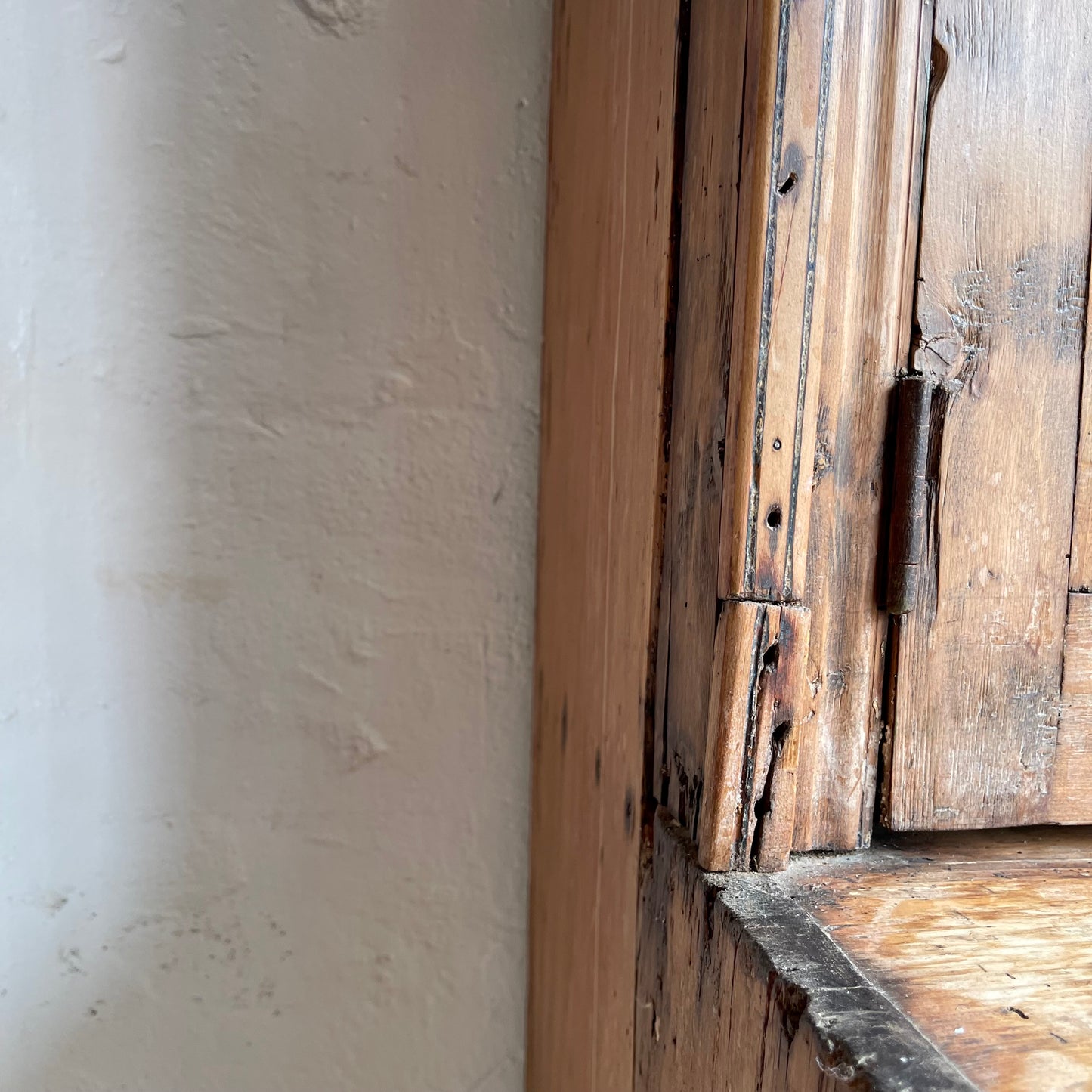 Antique Pine Irish Dresser - #1376