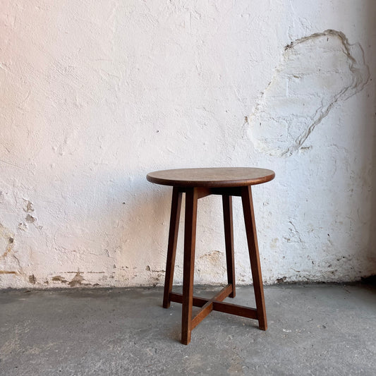 Vintage Oak Side Table - #2132