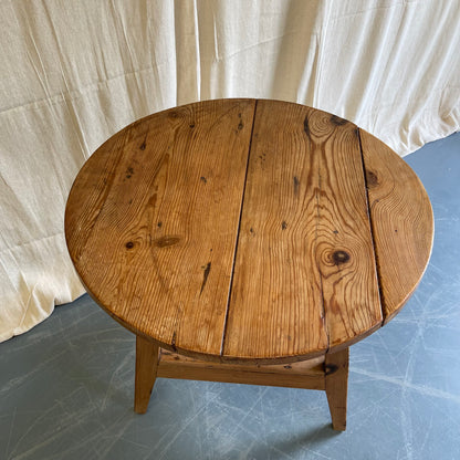 Antique Pine Cricket Table - #2337