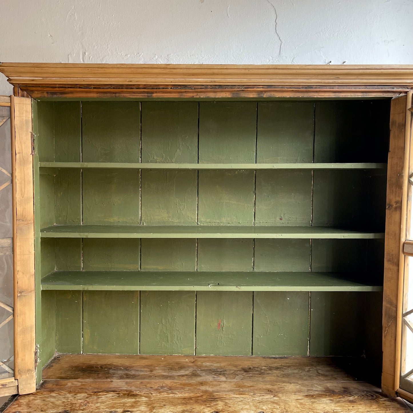 Antique Pine Irish Dresser - #1376