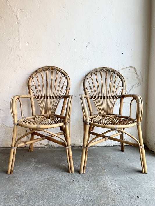 Vintage Bamboo Chairs - #1315