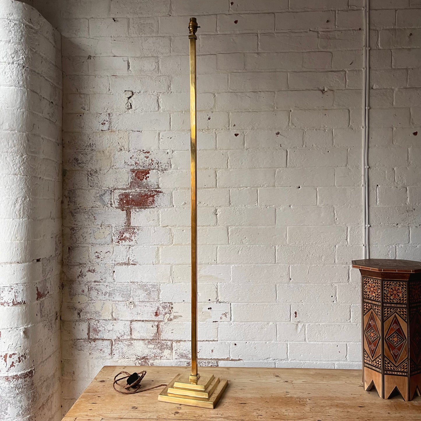 Vintage Brass Floor Lamp - #1939