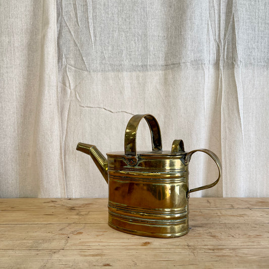 Antique English Brass Watering Can - #2205