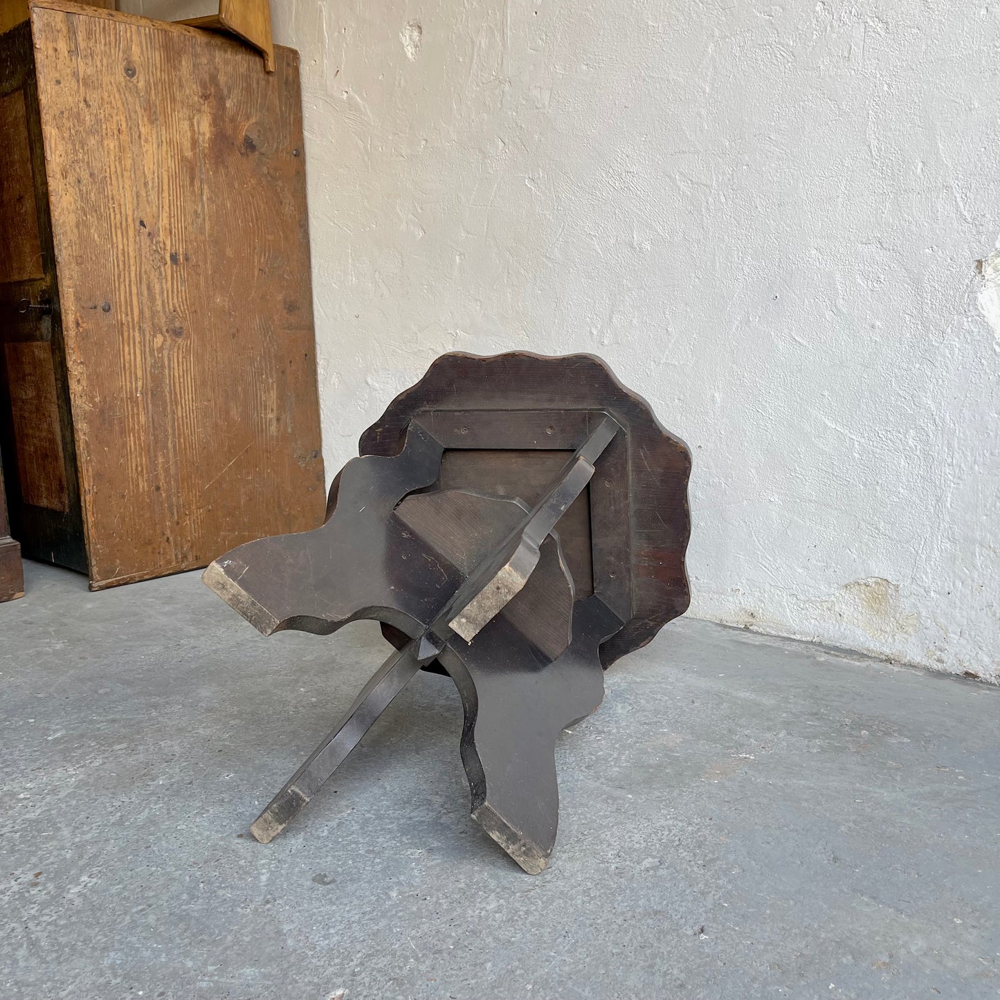 Vintage Oak Side Table - #1840