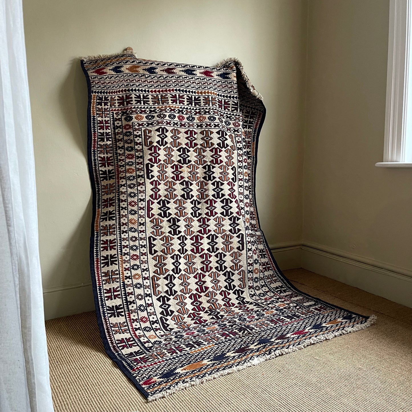 Vintage Afghan Wool Rug - #1941