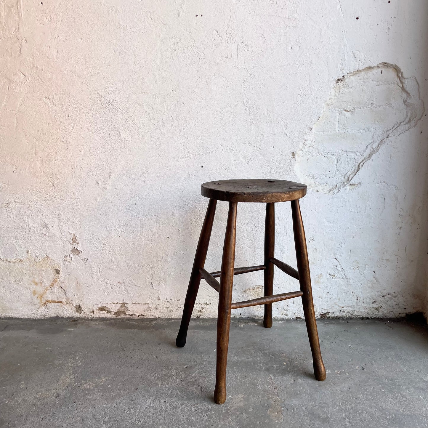 Antique Tall Stool - #2130