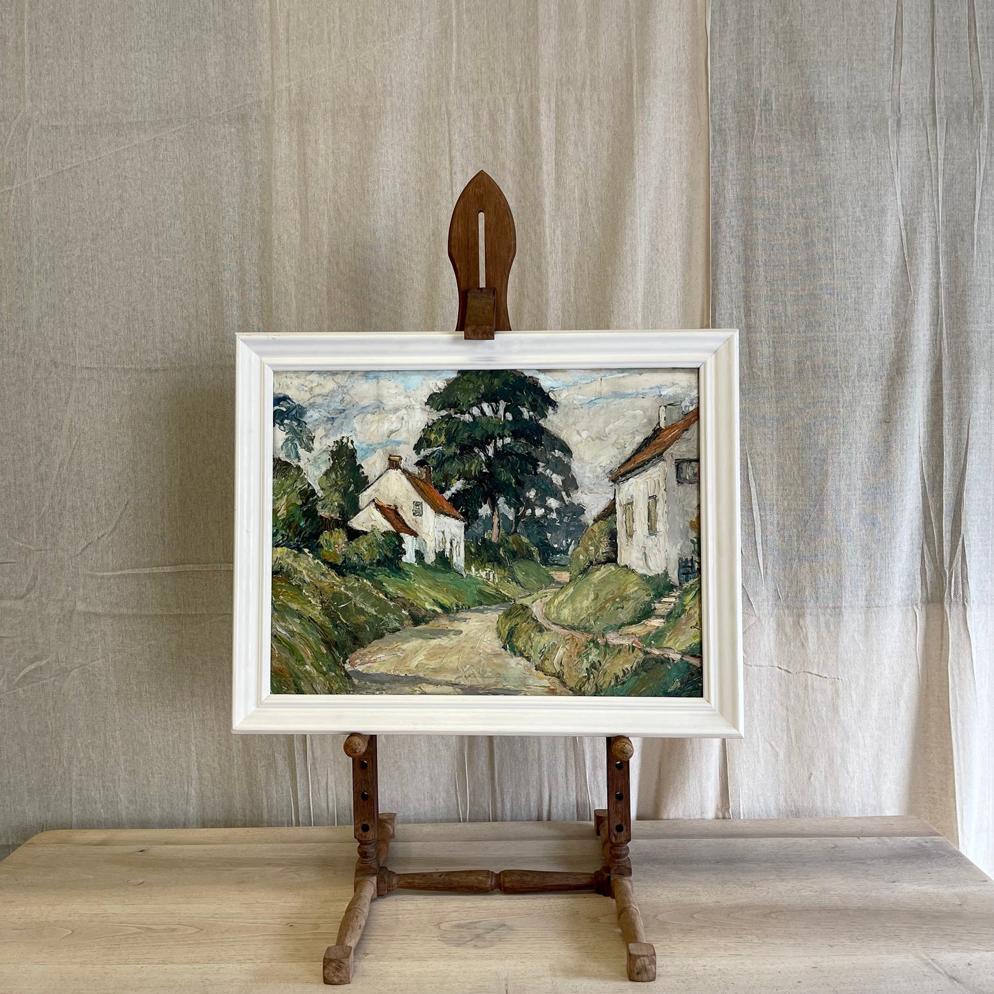 Framed Double Sided Oil Painting - #2067