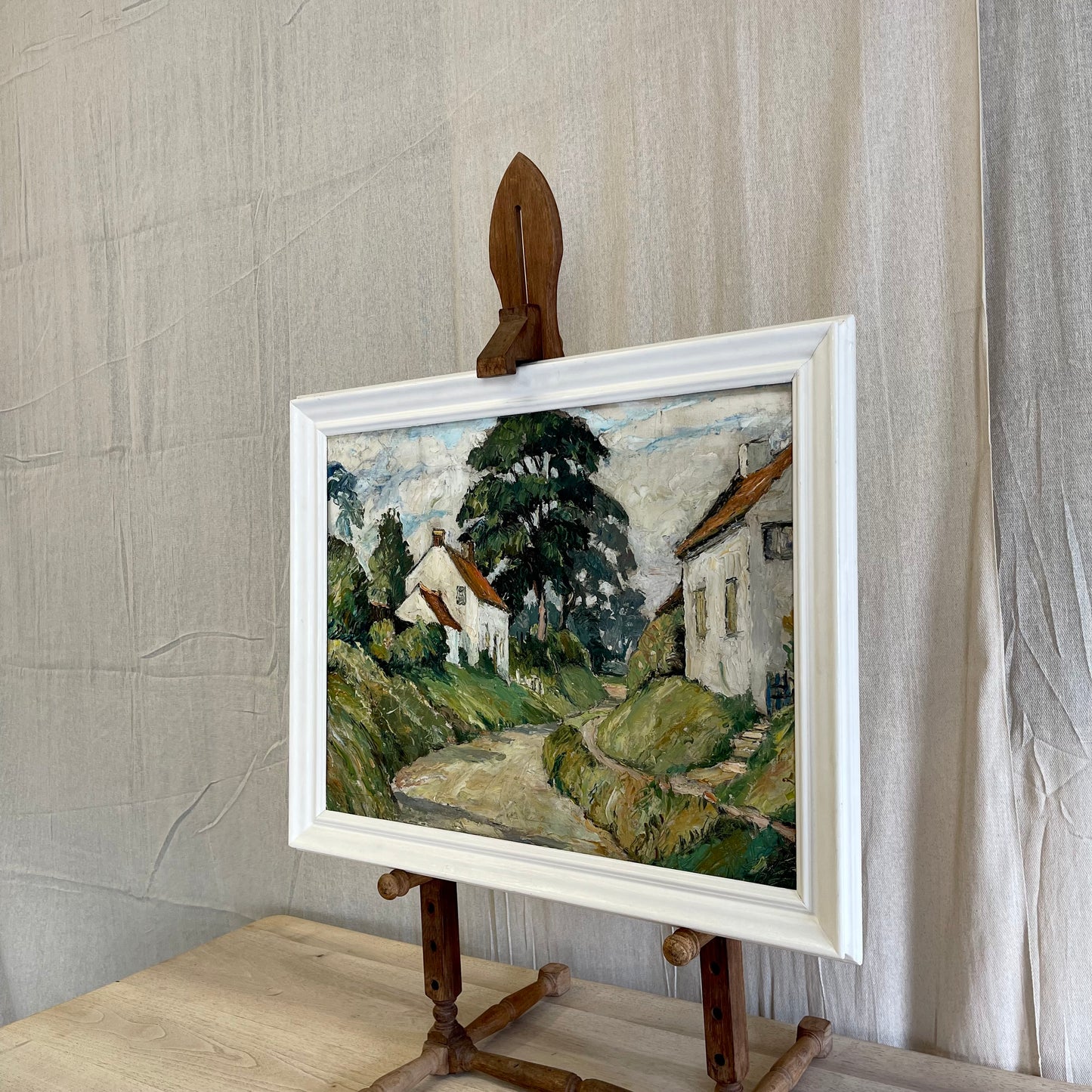Framed Double Sided Oil Painting - #2067