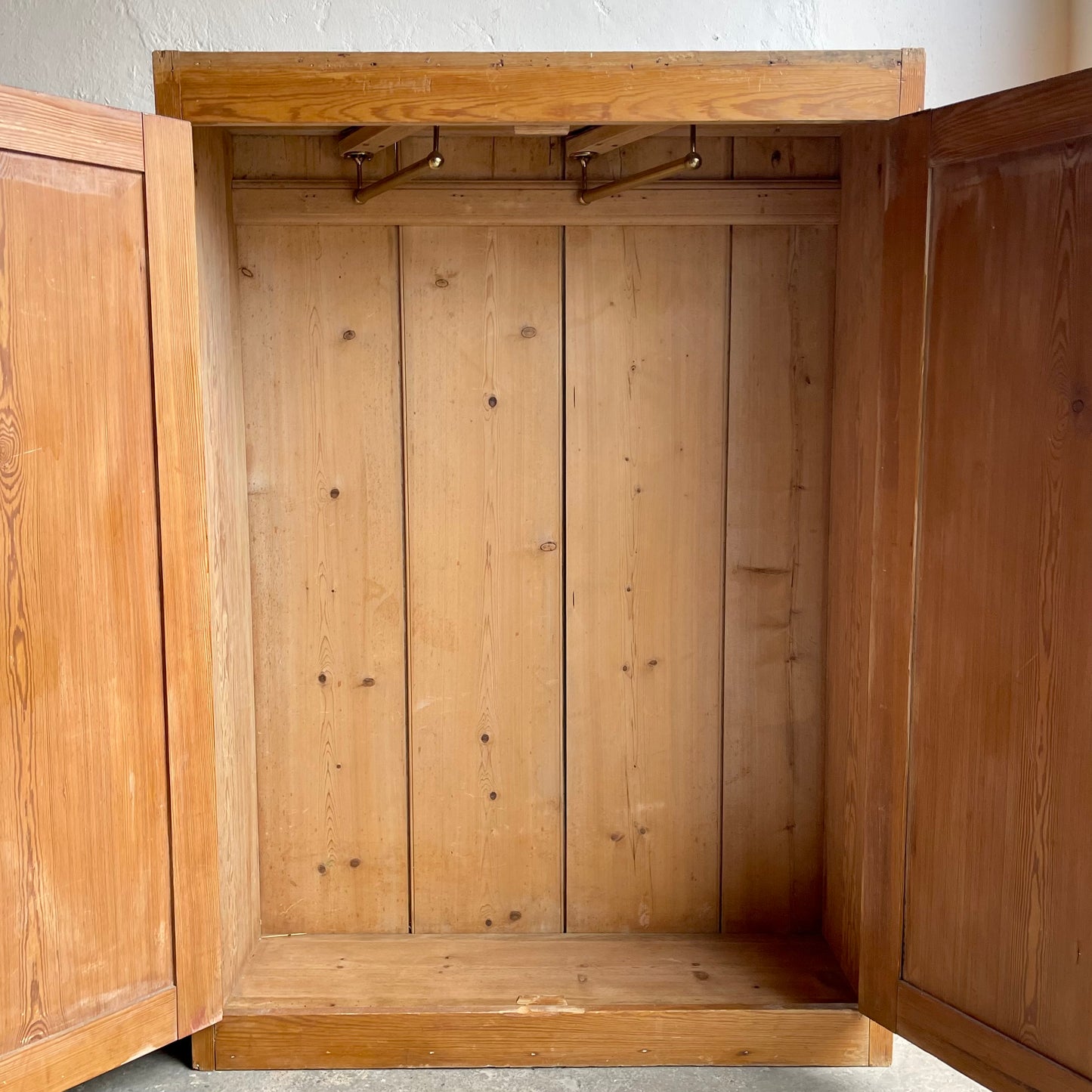 Antique Pine Wardrobe - #1834