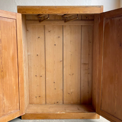 Antique Pine Wardrobe - #1834