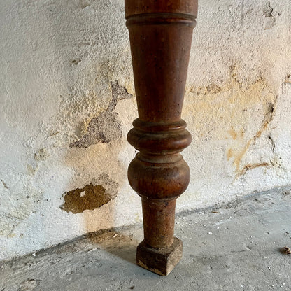 Antique Pine Farmhouse Table - #1876