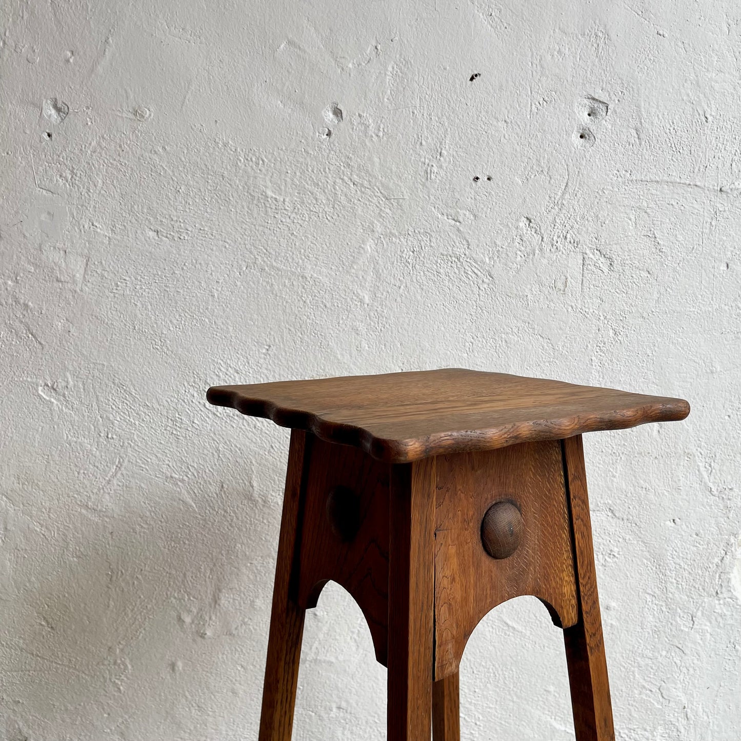 Antique Oak Plant Stand