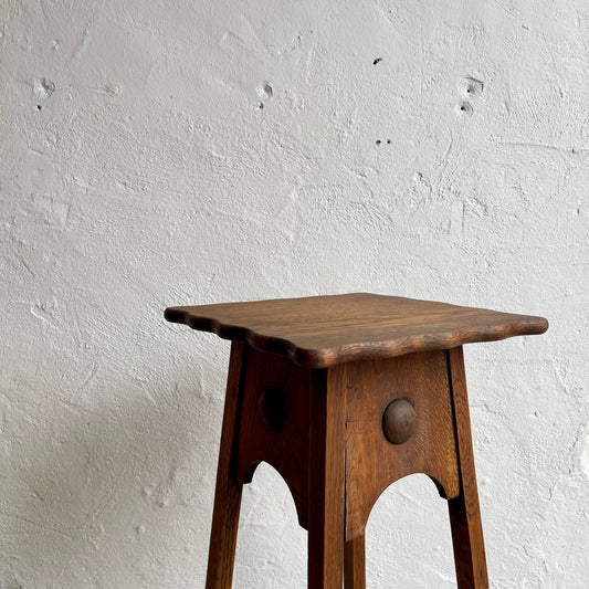 Antique Oak Plant Stand