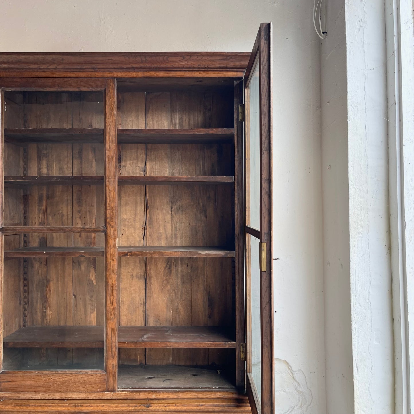 Antique Glazed Bookcase - #1983