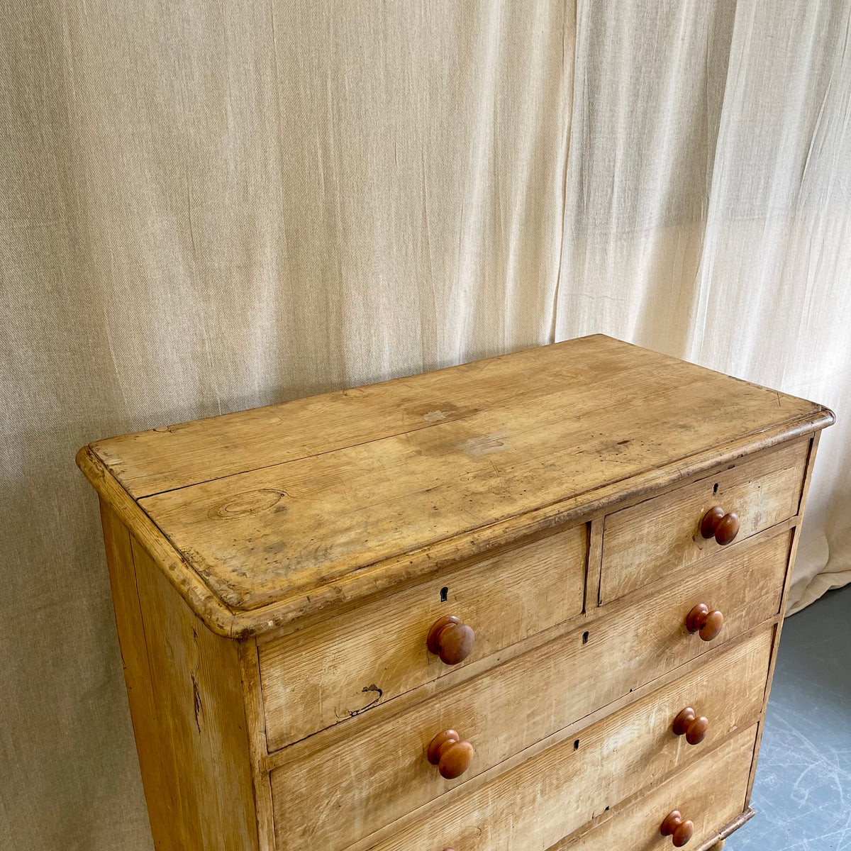 Antique Pine Chest of Drawers - #2415
