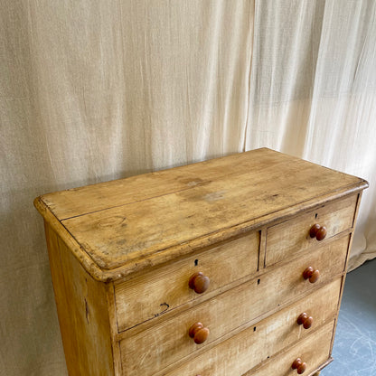 Antique Pine Chest of Drawers - #2415