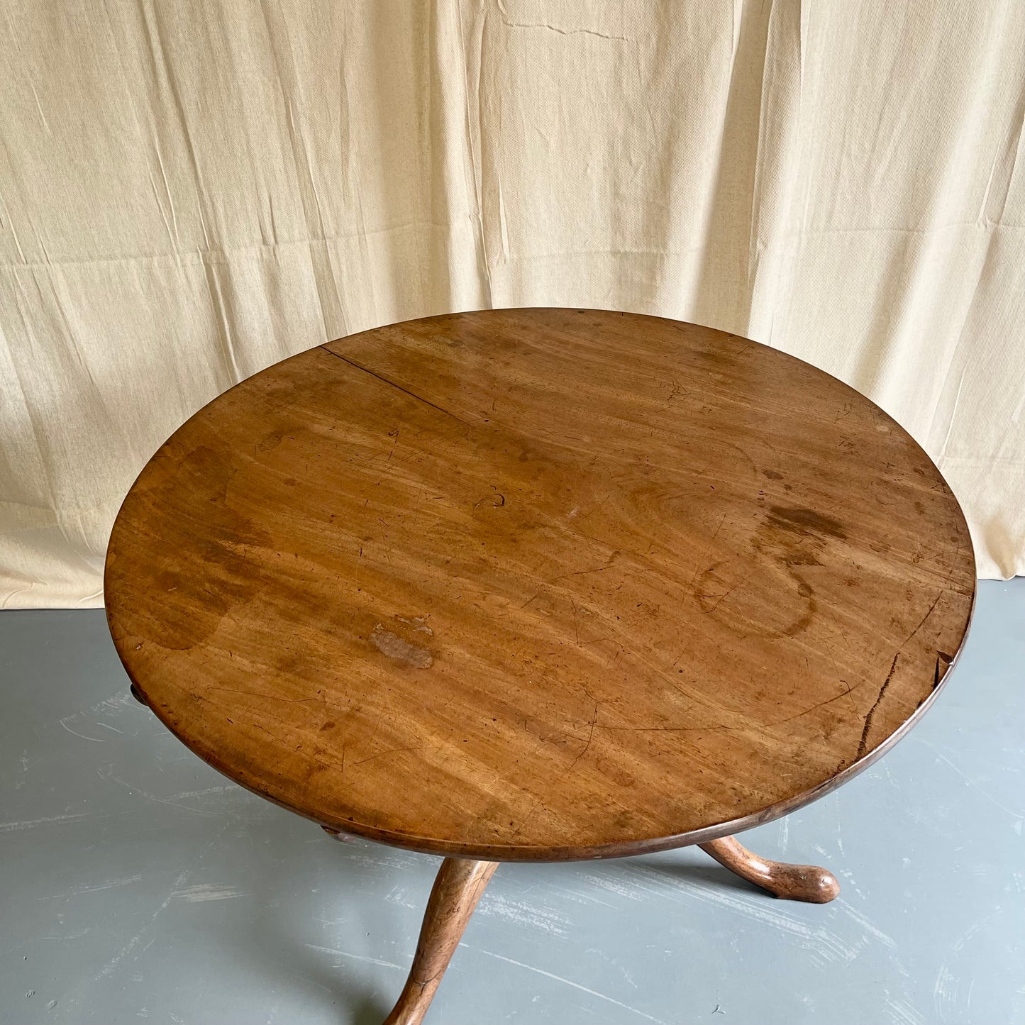 Antique Tilt Top Table - #2192