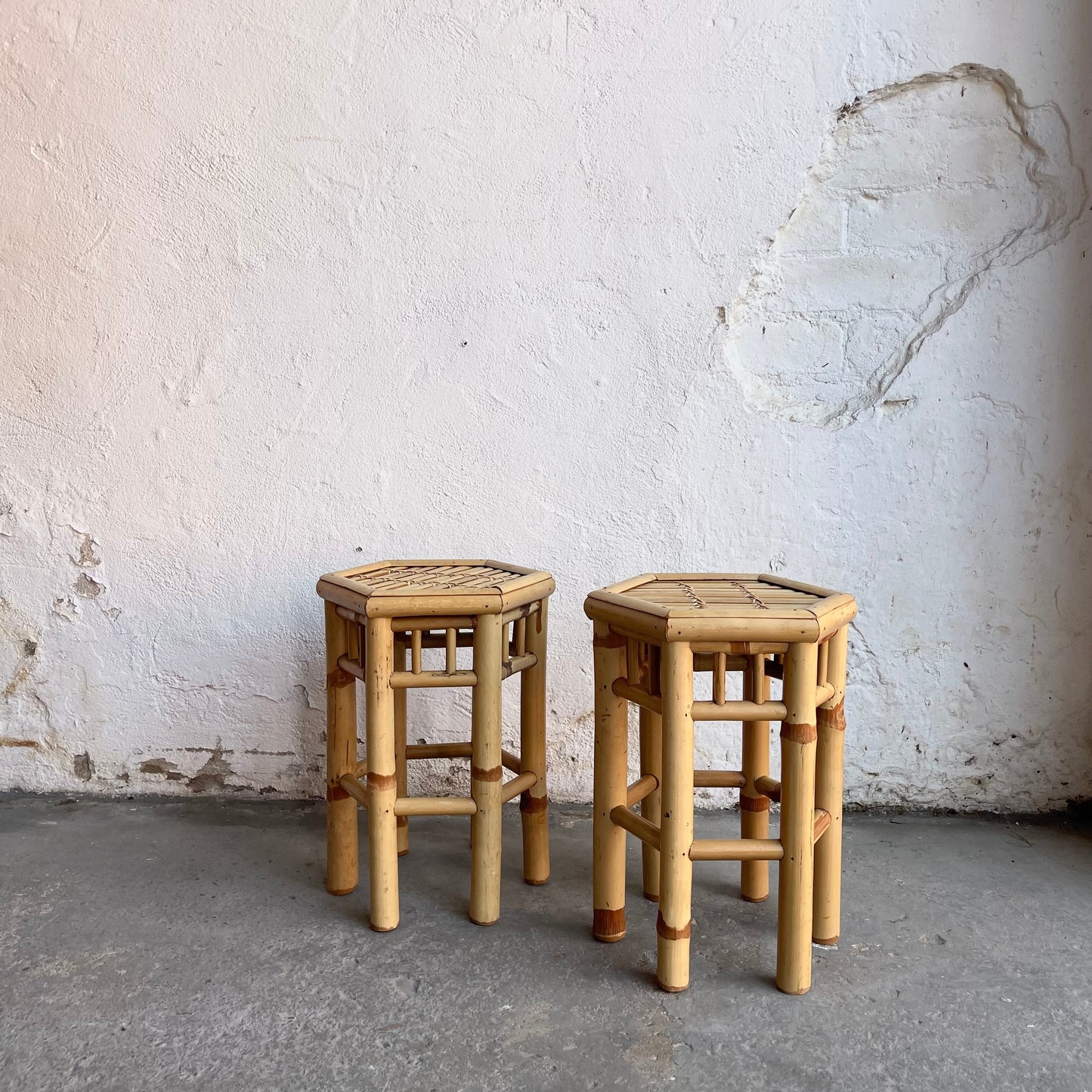Vintage Bamboo Plant Stands - #2134