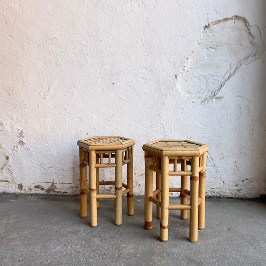 Vintage Bamboo Plant Stands - #2134