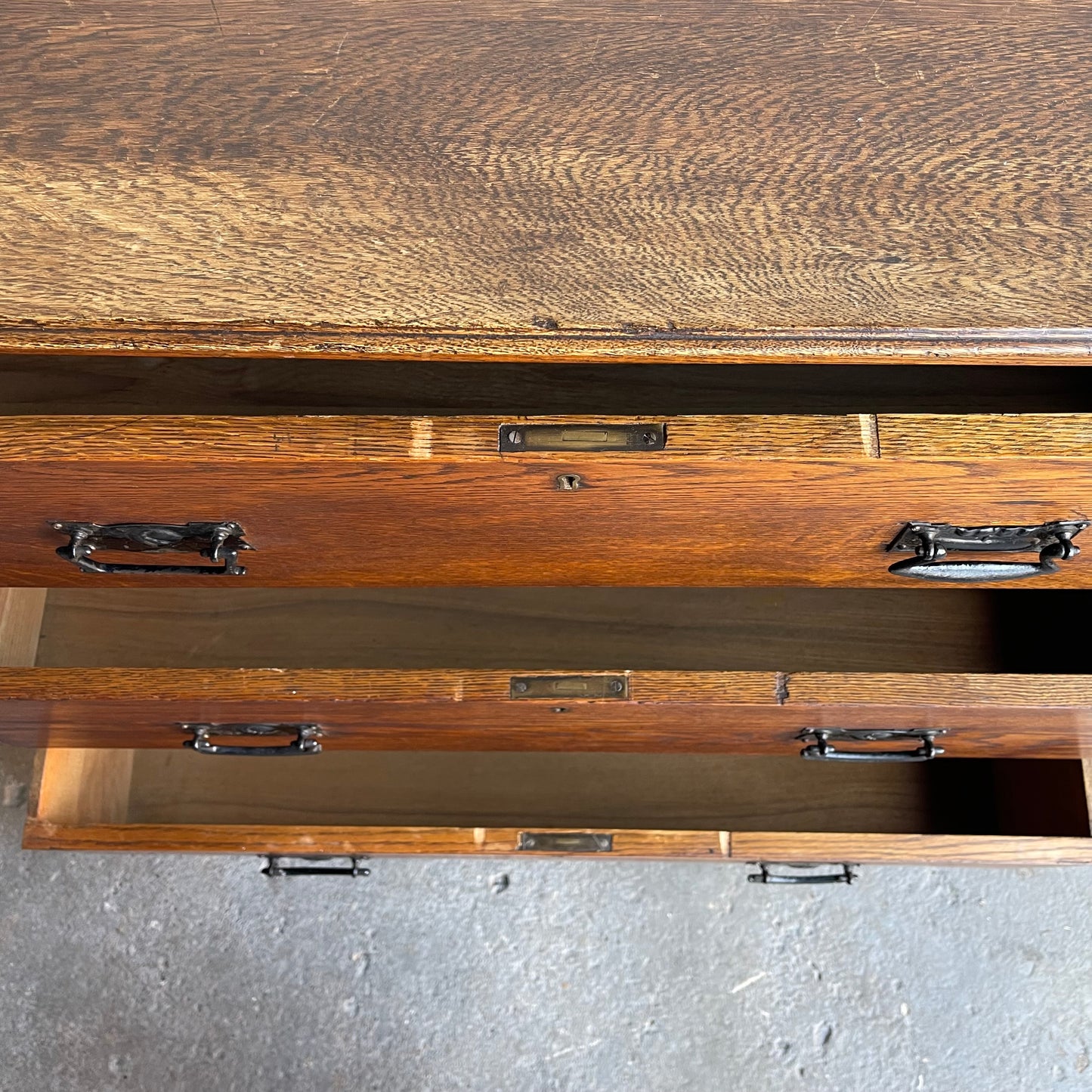 Antique Oak Chest of Drawers - #2000