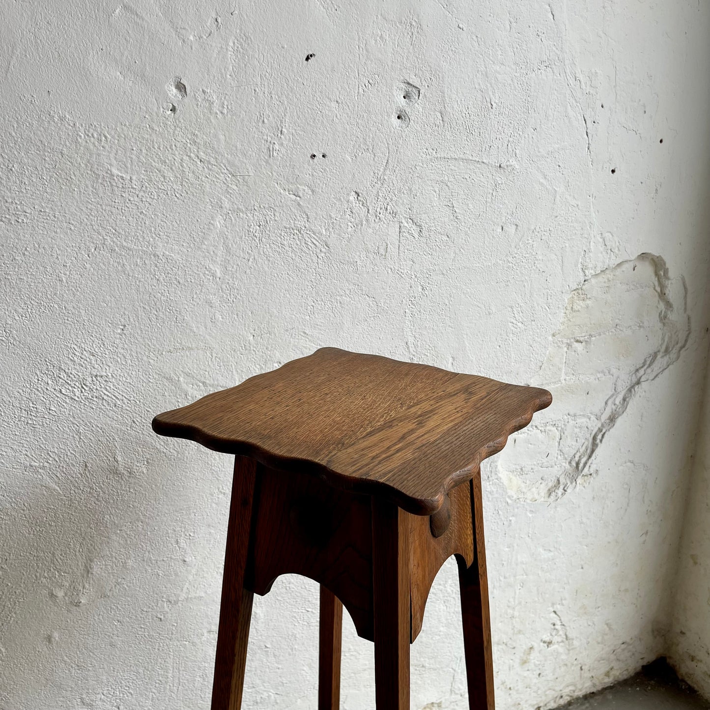 Antique Oak Plant Stand