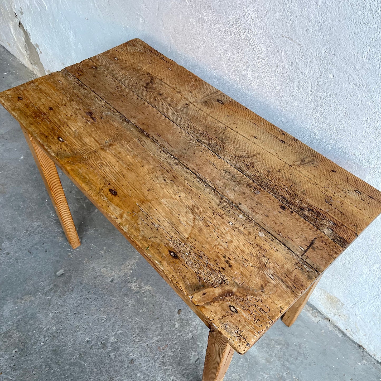 Small Antique Pine Table - #1875